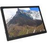 Moniteur LED TV Portable 16 Pouces, écran HD LED TV avec Batterie au Lithium Rechargeable, pour Voiture, Caravane, Camping, Exté