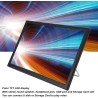 Moniteur LED TV Portable 16 Pouces, écran HD LED TV avec Batterie au Lithium Rechargeable, pour Voiture, Caravane, Camping, Exté