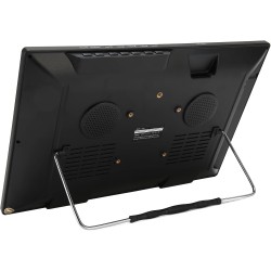 Moniteur LED TV Portable 16 Pouces, écran HD LED TV avec Batterie au Lithium Rechargeable, pour Voiture, Caravane, Camping, Exté