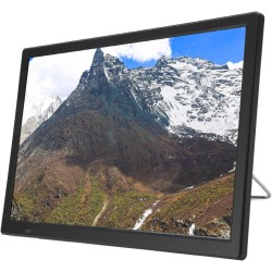 Moniteur LED TV Portable 16 Pouces, écran HD LED TV avec Batterie au Lithium Rechargeable, pour Voiture, Caravane, Camping, Exté