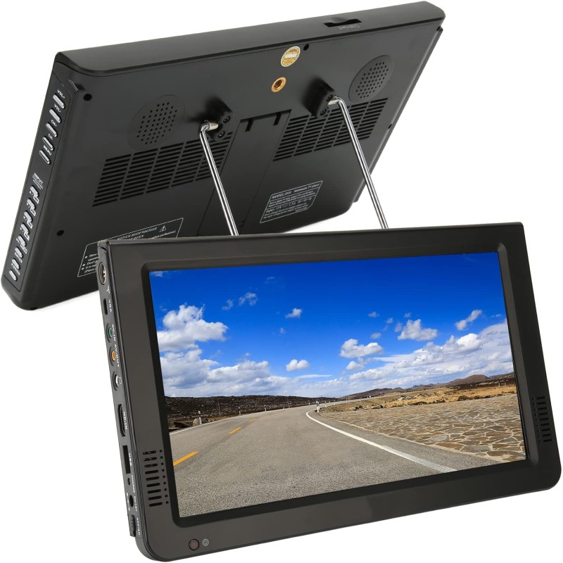Téléviseur Numérique ISDB 10 Pouces, Téléviseur LED Portable 1024 X 600 avec Ventouse et Chargeur de Voiture 12 V pour Voiture D