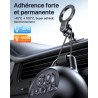 Miracase [2 en 1] Support Telephone Voiture pour Magsafe 2025 Super Magnétique 360°Rotation Aimant Telephone Voiture pour iPhone