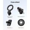 Miracase [2 en 1] Support Telephone Voiture pour Magsafe 2025 Super Magnétique 360°Rotation Aimant Telephone Voiture pour iPhone