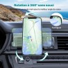 Miracase Support Téléphone Voiture, 2025 Clip D'aération en Métal Aimant, [6X] N52 NdFeB Magnetique Porte Telephone Compatible a