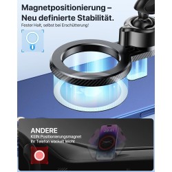 Support de téléphone Portable pour Voiture Magsafe - Aimant de téléphone Portable avec 20 aimants N55 - Support Universel pour t