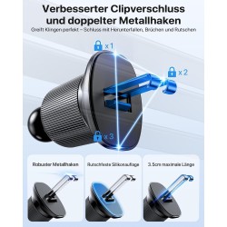 Support de téléphone Portable pour Voiture Magsafe - Aimant de téléphone Portable avec 20 aimants N55 - Support Universel pour t