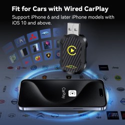 Carplay adaptateur sans fil, Mise à Niveau 2025 USB carplay , convertir carplay filaire en carplay sans fil, adaptateur sans fil