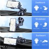 Blukar Support Téléphone Voiture, Porte Téléphone Voiture Ventouse Universel Réglable, Rotation 360°& Ventouse Améliorée & Un Bo