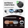Lamicall Support Telephone Voiture pour MagSafe - [Ventouse à Vide & 24X N55] 360° Rotation, Porte Voiture pour Tableau de Bord/