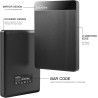 UnionSine Disque Dur Externe Portable 4To Ultra-Mince 2.5" USB 3.0, SATA, Stockage HDD pour PC, Mac, Ordinateur de Bureau, Ordin