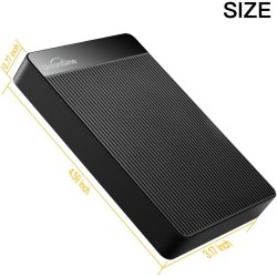 UnionSine Disque Dur Externe Portable 4To Ultra-Mince 2.5" USB 3.0, SATA, Stockage HDD pour PC, Mac, Ordinateur de Bureau, Ordin