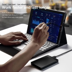 UnionSine Disque Dur Externe Portable 4To Ultra-Mince 2.5" USB 3.0, SATA, Stockage HDD pour PC, Mac, Ordinateur de Bureau, Ordin