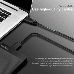 UnionSine Disque Dur Externe Portable 4To Ultra-Mince 2.5" USB 3.0, SATA, Stockage HDD pour PC, Mac, Ordinateur de Bureau, Ordin