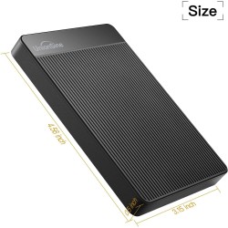 UnionSine Disque Dur Externe Portable 250Go Ultra-Mince 2.5" USB 3.0, SATA, Stockage HDD pour PC, Mac, Ordinateur de Bureau, Ord