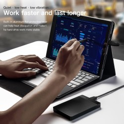 UnionSine Disque Dur Externe Portable 250Go Ultra-Mince 2.5" USB 3.0, SATA, Stockage HDD pour PC, Mac, Ordinateur de Bureau, Ord