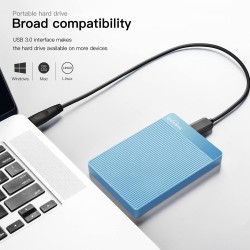 UnionSine Disque Dur Externe Portable 500Go Ultra-Mince 2.5" USB 3.0, SATA, Stockage HDD pour PC, Mac, Ordinateur de Bureau, Ord
