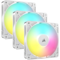 CORSAIR RS120 ARGB 120mm Ventilateurs PWM – Connexion Daisy-Chain – Faible Bruit – Roulement à Dôme Magnétique – Paquet Triple –