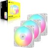 CORSAIR RS120 ARGB 120mm Ventilateurs PWM – Connexion Daisy-Chain – Faible Bruit – Roulement à Dôme Magnétique – Paquet Triple –
