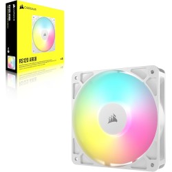CORSAIR RS120 ARGB 120mm Ventilateur PWM – Connexion Daisy-Chain – Faible Bruit – Roulement à Dôme Magnétique – Paquet Unique – 