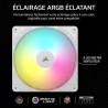 CORSAIR RS140 ARGB 140mm Ventilateur PWM – Connexion Daisy-Chain – Faible Bruit – Roulement à Dôme Magnétique – Paquet Unique – 