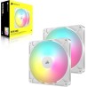 CORSAIR RS140 ARGB 140mm Ventilateurs PWM – Connexion Daisy-Chain – Faible Bruit – Roulement à Dôme Magnétique – Paquet Double –