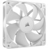 CORSAIR RS120 120mm Ventilateur PWM – Connexion Daisy-Chain – Faible Bruit – Roulement à Dôme Magnétique – Paquet Unique – Blanc