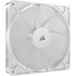 CORSAIR RS140 140mm Ventilateur PWM – Connexion Daisy-Chain – Faible Bruit – Roulement à Dôme Magnétique – Paquet Unique – Blanc