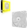 CORSAIR RS140 140mm Ventilateur PWM – Connexion Daisy-Chain – Faible Bruit – Roulement à Dôme Magnétique – Paquet Unique – Blanc