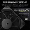 CORSAIR RS120 120mm Ventilateurs PWM – Connexion Daisy-Chain – Faible Bruit – Roulement à Dôme Magnétique – Paquet Triple – Noir