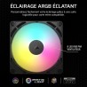 CORSAIR RS140 ARGB 140mm Ventilateurs PWM – Connexion Daisy-Chain – Faible Bruit – Roulement à Dôme Magnétique – Paquet Double –