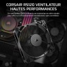 CORSAIR RS120 120mm Ventilateur PWM – Connexion Daisy-Chain – Faible Bruit – Roulement à Dôme Magnétique – Paquet Unique – Noir