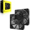 CORSAIR RS140 140mm Ventilateurs PWM – Connexion Daisy-Chain – Faible Bruit – Roulement à Dôme Magnétique – Paquet Double – Noir