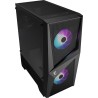 MSI MAG FORGE 100R Boîtier PC - ATX, Moyen Tour, Support GPU jusqu'à 330 mm, ventilateurs ARGB, filtres à poussière magnétiques,