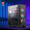 MSI MAG Forge 120A Airflow Boîtier PC Moyen Tour ATX, Micro-ATX & Mini-ITX, Verre Trempé, Façade Mesh, 6 Ventilateurs Auto-RGB 1