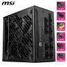 Msi mpg a850gs pcie5 bloc d'alimentation prise eu, 850w, certifié 80 plus or, atx 3.1, compatible pcie 5.1, deux câbles 12v-2x6 