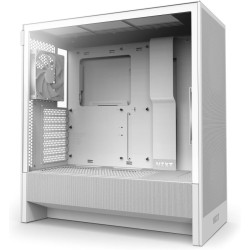 NZXT H5 Flow - Boîtier de PC Gaming Compact Moyen Tour ATX - Flux d'air élevé - 2 × Ventilateurs de 120 mm Inclus - Support de r