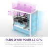 NZXT H5 Flow - Boîtier de PC Gaming Compact Moyen Tour ATX - Flux d'air élevé - 2 × Ventilateurs de 120 mm Inclus - Support de r