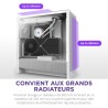 NZXT H5 Flow - Boîtier de PC Gaming Compact Moyen Tour ATX - Flux d'air élevé - 2 × Ventilateurs de 120 mm Inclus - Support de r