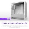 NZXT H5 Flow - Boîtier de PC Gaming Compact Moyen Tour ATX - Flux d'air élevé - 2 × Ventilateurs de 120 mm Inclus - Support de r