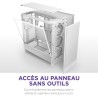 NZXT H5 Flow RGB - Boîtier de PC Gaming Compact Moyen Tour ATX - Flux d'air élevé - F360 RGBCore (CV) Inclus - Support de radiat
