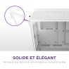 NZXT H5 Flow RGB - Boîtier de PC Gaming Compact Moyen Tour ATX - Flux d'air élevé - F360 RGBCore (CV) Inclus - Support de radiat
