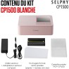 Canon selphy cp1500 imprimante photo portable – impression sans fil, impressions durables, connectivité usb-c & carte sd – impri