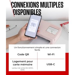 Canon SELPHY CP1500 Imprimante Photo Portable – Impression sans Fil, Impressions Durables, Connectivité USB-C & Carte SD – Impri