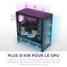 NZXT H5 Flow RGB - Boîtier de PC Gaming Compact Moyen Tour ATX - Flux d'air élevé - F360 RGBCore (CV) Inclus - Support de radiat