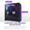 NZXT H5 Flow RGB - Boîtier de PC Gaming Compact Moyen Tour ATX - Flux d'air élevé - F360 RGBCore (CV) Inclus - Support de radiat