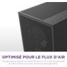 NZXT H5 Flow RGB - Boîtier de PC Gaming Compact Moyen Tour ATX - Flux d'air élevé - F360 RGBCore (CV) Inclus - Support de radiat