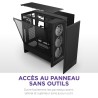NZXT H5 Flow RGB - Boîtier de PC Gaming Compact Moyen Tour ATX - Flux d'air élevé - F360 RGBCore (CV) Inclus - Support de radiat