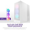 NZXT H7 Flow RGB - Boîtier PC ATX Moyen Format - Ventilateurs RGB - Ventilateur RGB Struct. Unique 360 mm Inclus - Gestion des c