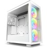 NZXT H7 Elite Blanc – CM-H71EW-02 - Boîtier Gaming Compact - Airflow élevé – Panneaux Avant et latéral en Verre trempé – Cable M