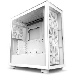 NZXT H7 Elite Blanc – CM-H71EW-02 - Boîtier Gaming Compact - Airflow élevé – Panneaux Avant et latéral en Verre trempé – Cable M
